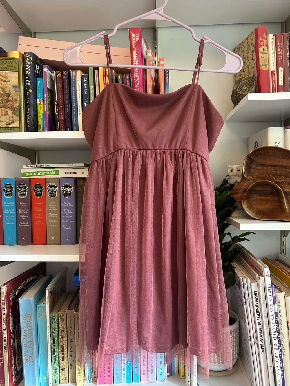 Forever 21 Dusty Rose Spaghetti Strap Mini Dress